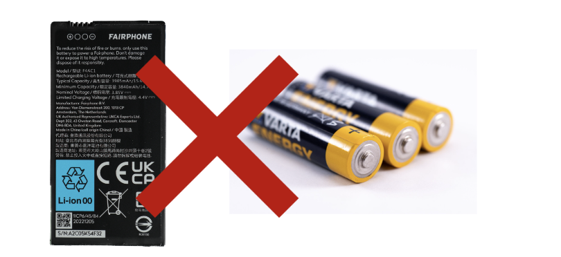 Geen losse batterijen of accu's Losse batterijen nieuw.png